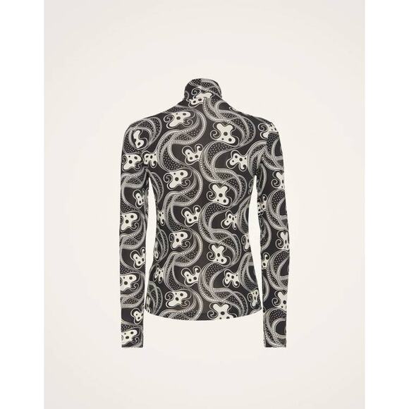 La DOUBLEJ Turtleneck Top in Aperol XS - Picture 4 of 4